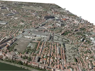 Toulouse City (France) [Part 3/4] 3D Model