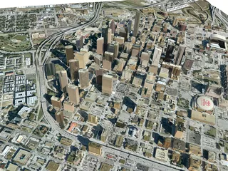 Houston City 3D Model