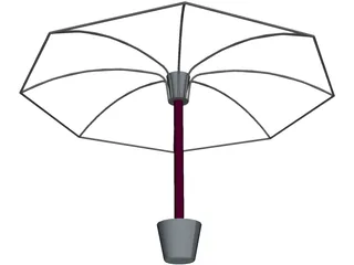 Garden Umbrella 3D Model