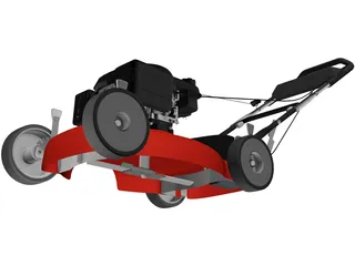 Push Lawn Mower 3D Model