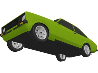 Ford Escort MK2 3D Model