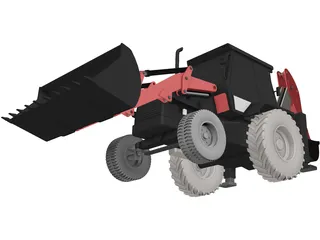 Wheel Loader 3D Model