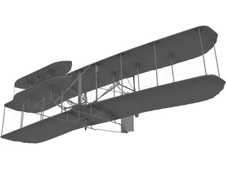 Wright Flyer 3D Model