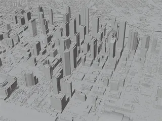 Houston City, TX, USA (2023) 3D Model