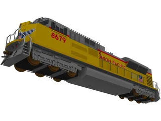 Union Pacific SD70Ace 3D Model