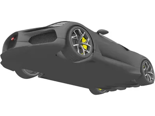 Bugatti W16 Mistral (2024) 3D Model