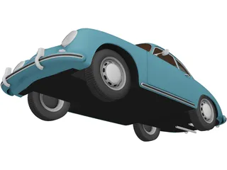 Porsche 356A Coupe (1955) 3D Model