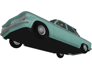 Chevrolet Corvair Sedan (1960) 3D Model