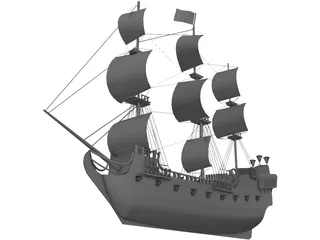 Black Pearl 3D Model