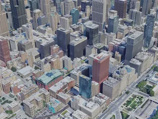 Chicago City, USA (2023) 3D Model