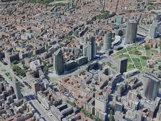 Milan City, Italy (2023) 3D Model