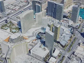 Las Vegas City, Paradise, USA (2023) 3D Model