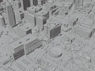 San Antonio City, USA (2023) 3D Model