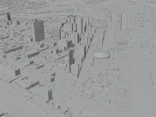 Fort Worth City, USA (2023) 3D Model