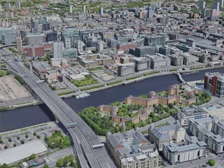 Glasgow City, UK (2023) 3D Model