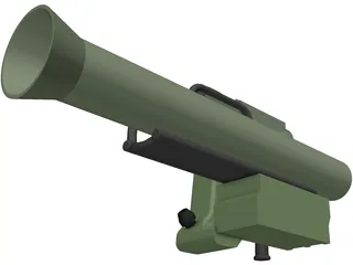 MILAN Anti-Tank Missile 3D Model