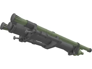 Strelets Missile Launcher 3D Model
