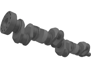 Crankshaft Cummins Diesel 3D Model