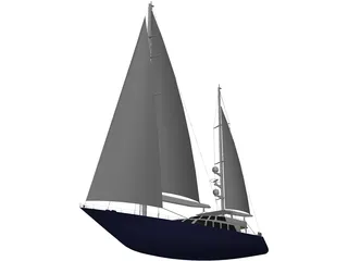 Yacht 3D Model