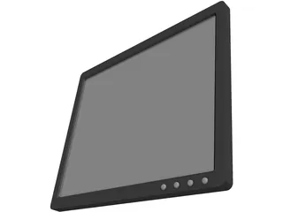 19inch LCD Monitor 3D Model
