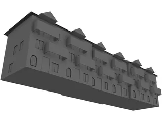 Apartment Building 3D Model