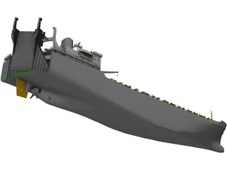 Tanker Ship 3D Model