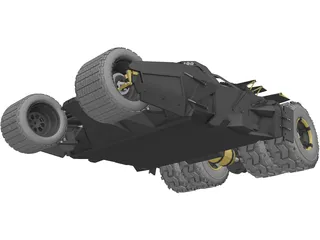 Batman Tumbler Car 3D Model