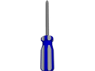 Phillips Head Screwdriver 3D Model