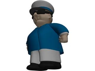 Captain 3D Model