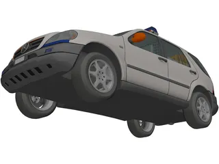 Mercedes-Benz ML-class Police 3D Model