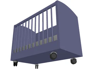 Baby cribe 3D Model