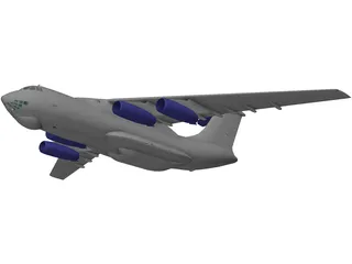 Ilyushin IL-76 Candid 3D Model