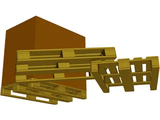 Euro Pallets 3D Model