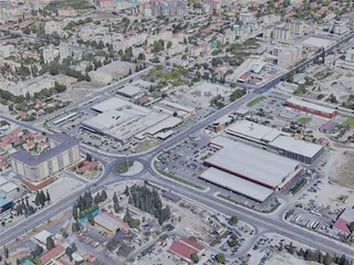 Podgorica City, Montenegro (2023) 3D Model