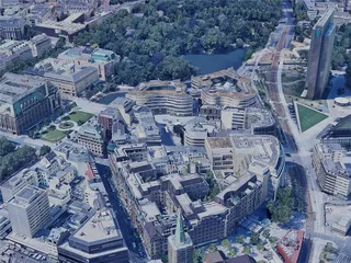 Dusseldorf City, Germany (2023) 3D Model