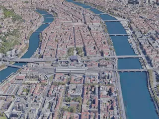 Lyon City, France (2023) 3D Model