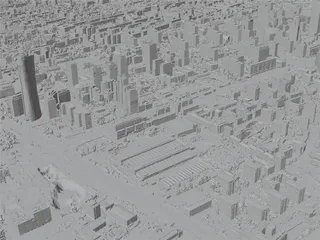 Warsaw City, Poland (2022) 3D Model