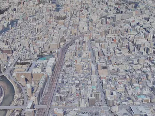 Fukuoka City, Japan (2023) 3D Model