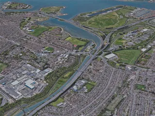 Portsmouth City, UK (2023) 3D Model