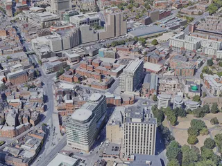 Nottingham City, UK (2022) 3D Model