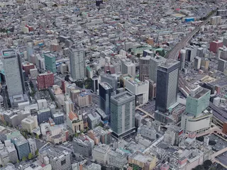 Sendai City, Japan (2022) 3D Model