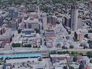 Hamilton City, ON, Canada (2023) 3D Model
