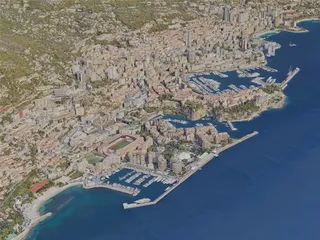 Monaco City, Monaco (2023) 3D Model