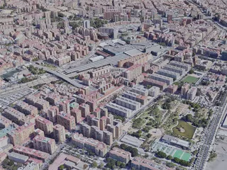 Malaga City, Spain (2023) 3D Model