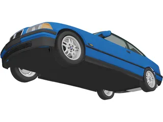BMW 318i Coupe (1993) 3D Model