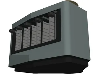 Modern Toaster 3D Model