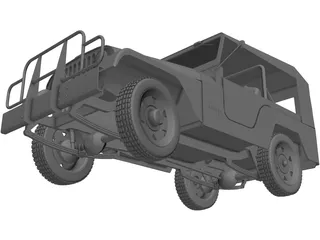 Jeep Willys CJ5 3D Model