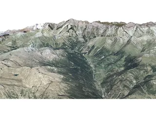 Mountains Alps Valle D`Aosta 3D Model