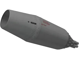 UB-32-57M 57mm Rocket Pod 3D Model