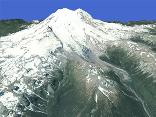 Mount Rainier 3D Model
